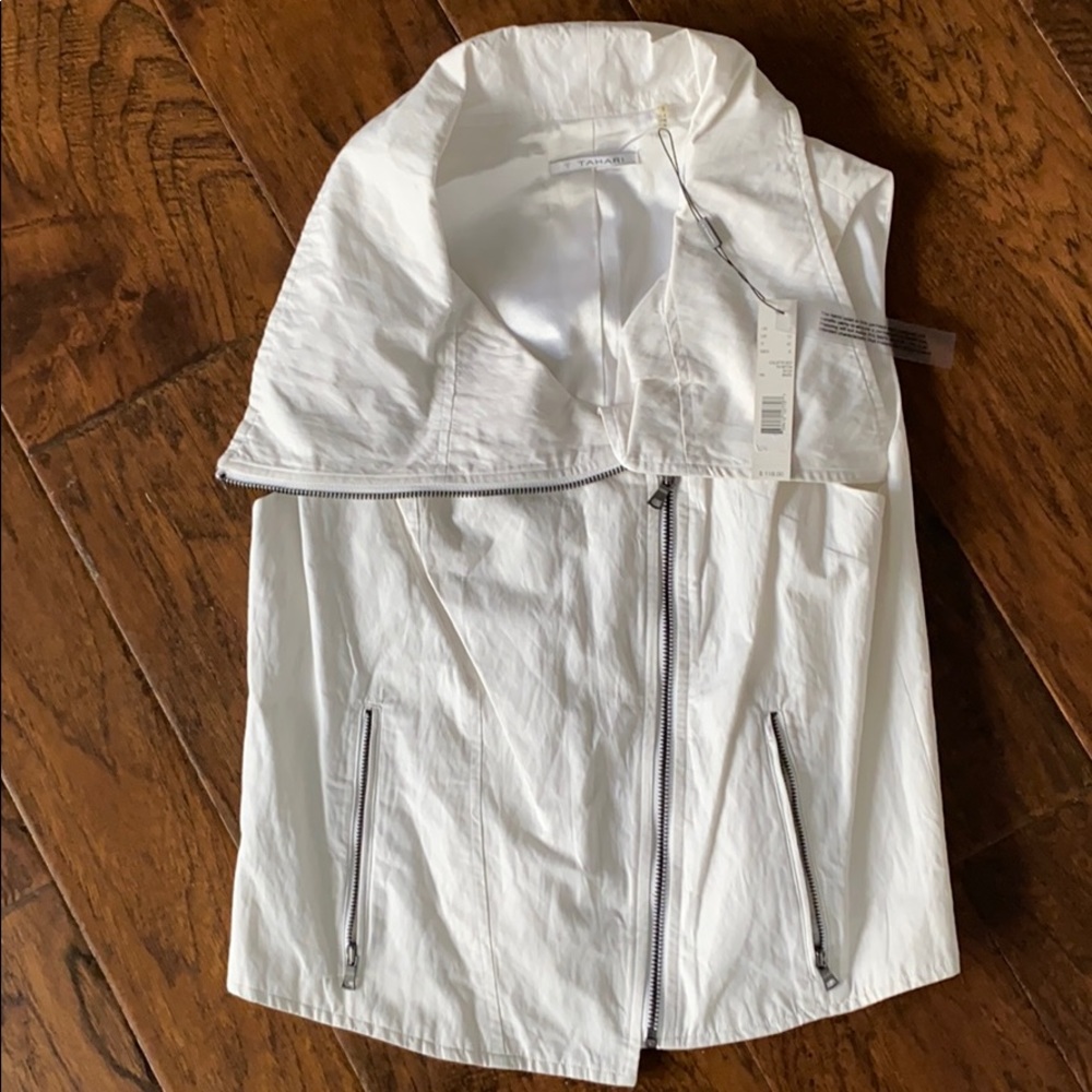 T Tahari White Collette Vest - new with tags